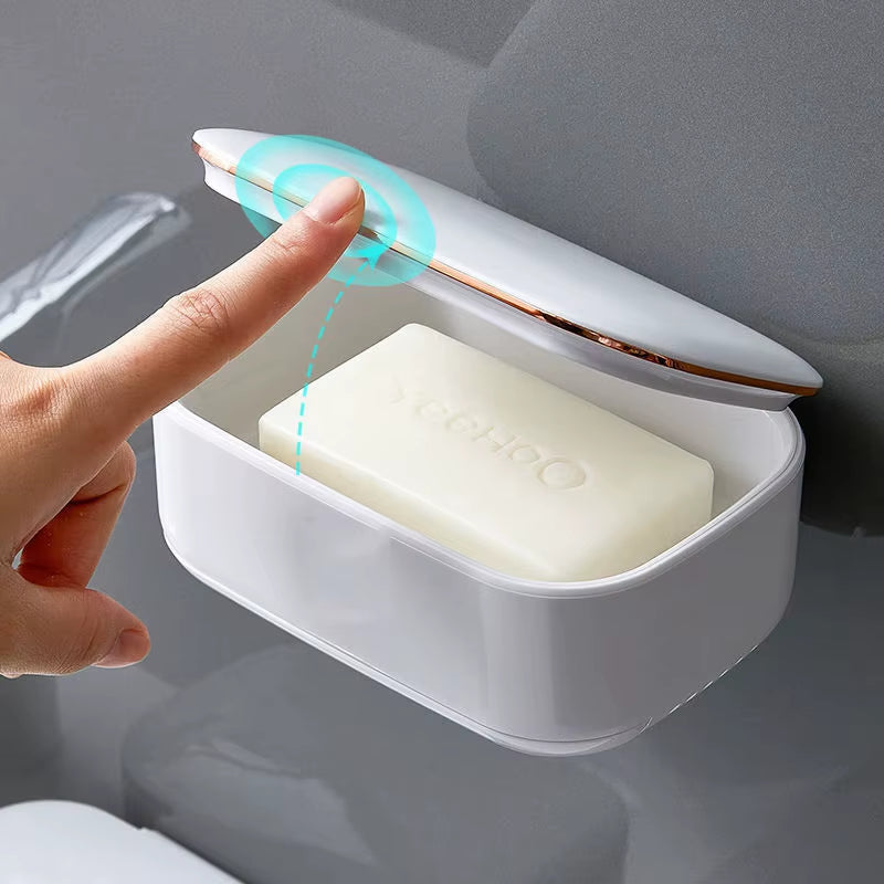 Portable Soap Holder for Home Bathroom, Storage Dish, Waterproof, High Capacity, Gadgets, Products