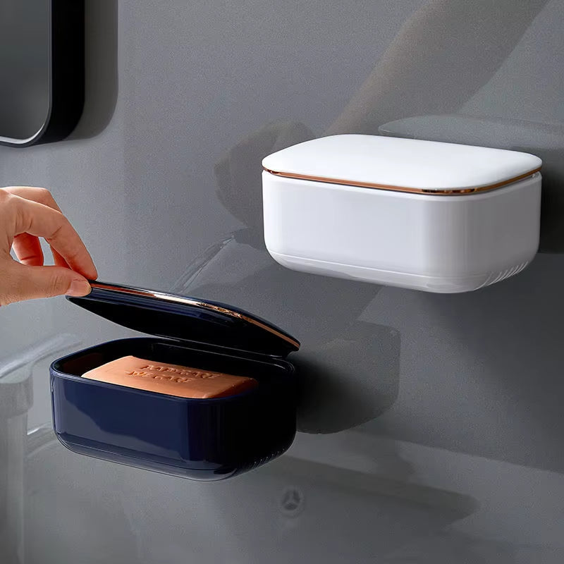 Portable Soap Holder for Home Bathroom, Storage Dish, Waterproof, High Capacity, Gadgets, Products